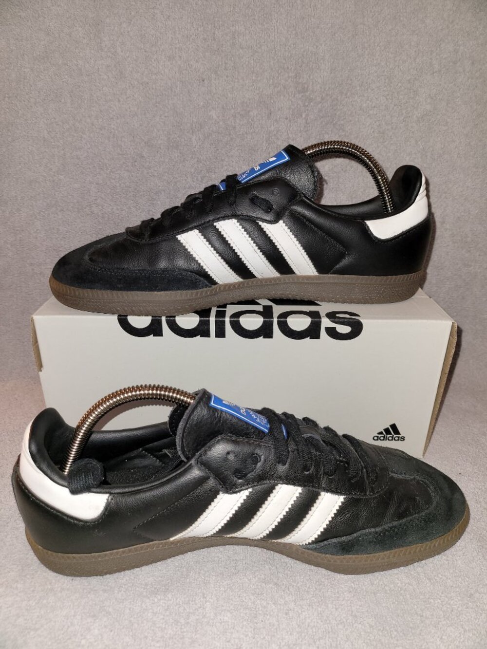 Adidas Samba OG Men's Size 8.5 Black White Brown Gum B75807 Sneakers (#1872) - Picture 2 of 16